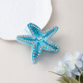 Starfish Diamond Encrusted Blue-pink Hairpin