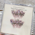Handmade Art Wearable Nail Tips Cat Eye Luxury