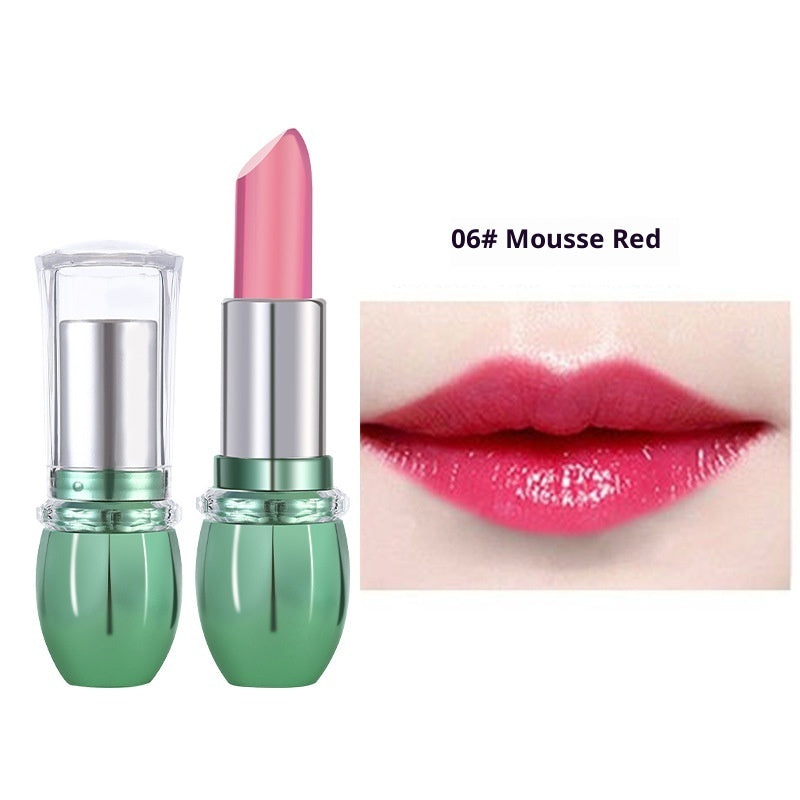 Initial Heart Lovers Cross-border Aloe Lipstick Color Changing Lip Balm Nourishing Moisturizing