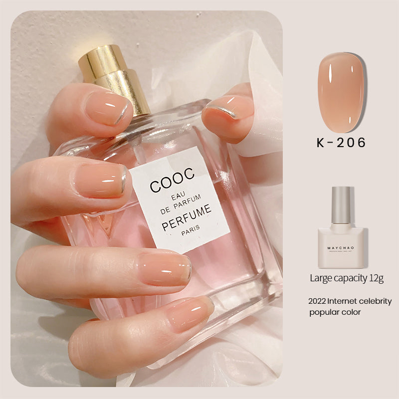 Maychao Transparent Jade Fat Ice Transparent Nude Nail Polish