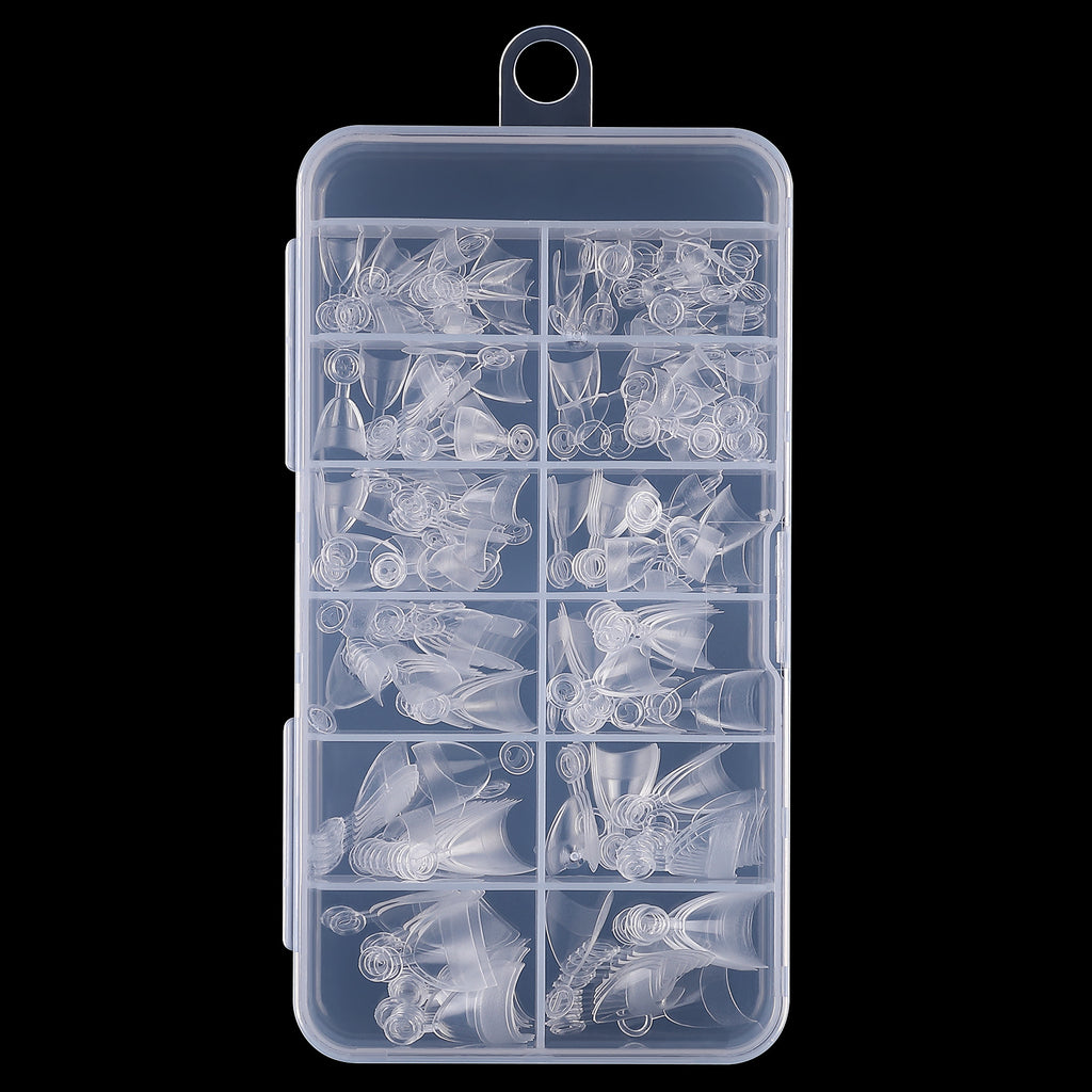 Wear Nail With Handle Ultra Short Semi-nail Sticky Round Head Transparent Fake Nails