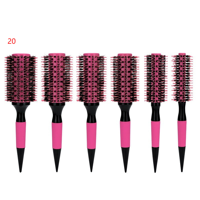Brazilian Comb Pointed Tail Bristle Inner Buckle Pear Flower Hot Ceramic Aluminum Tube Hair Comb Anti-static Shunfa Styling Comb