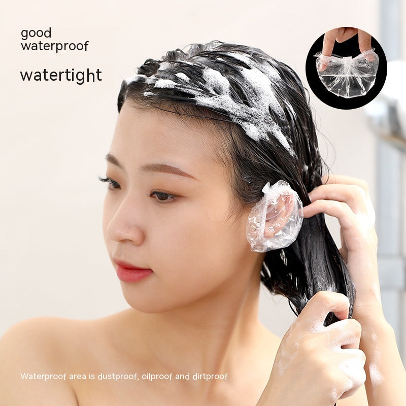 Disposable Plastic Earmuffs Shampoo Bath Water And Dirt Resistant