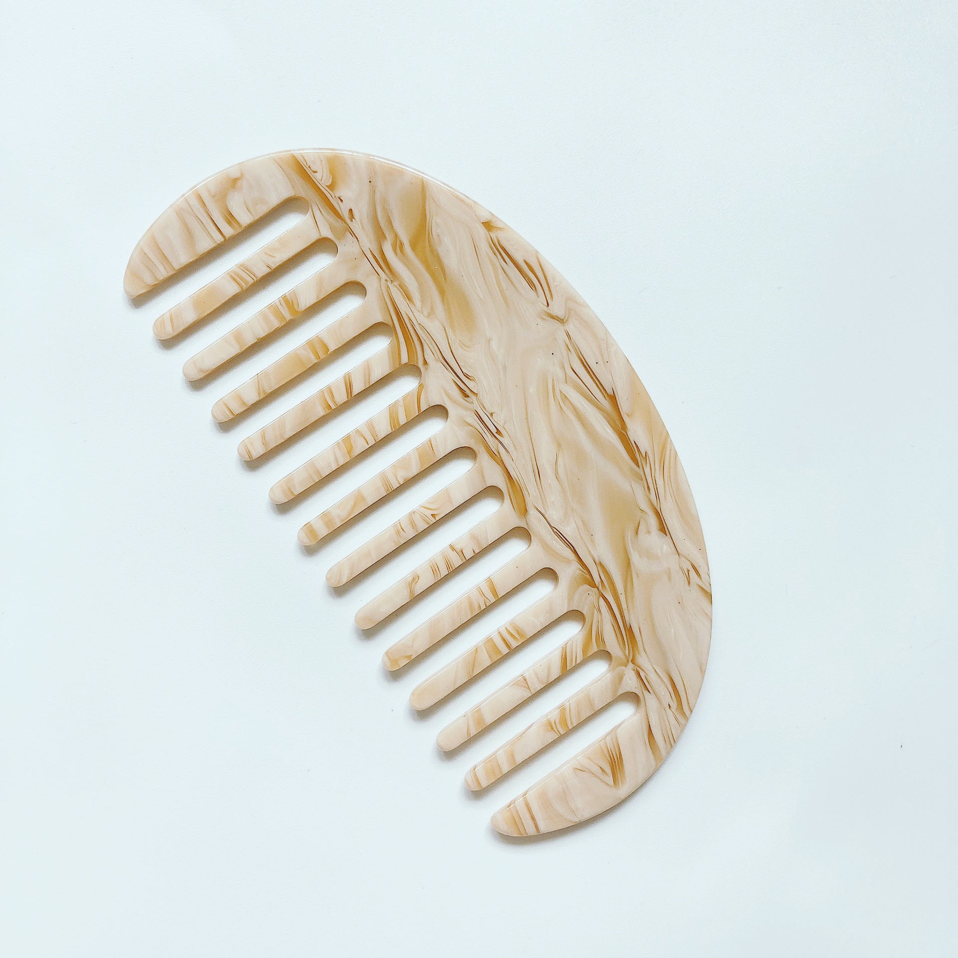 Women's Acetate Plate Semicircle Geometric Comb