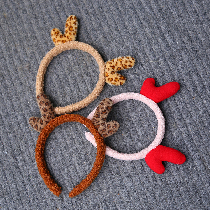 Fashion Leopard Print Antlers Headband