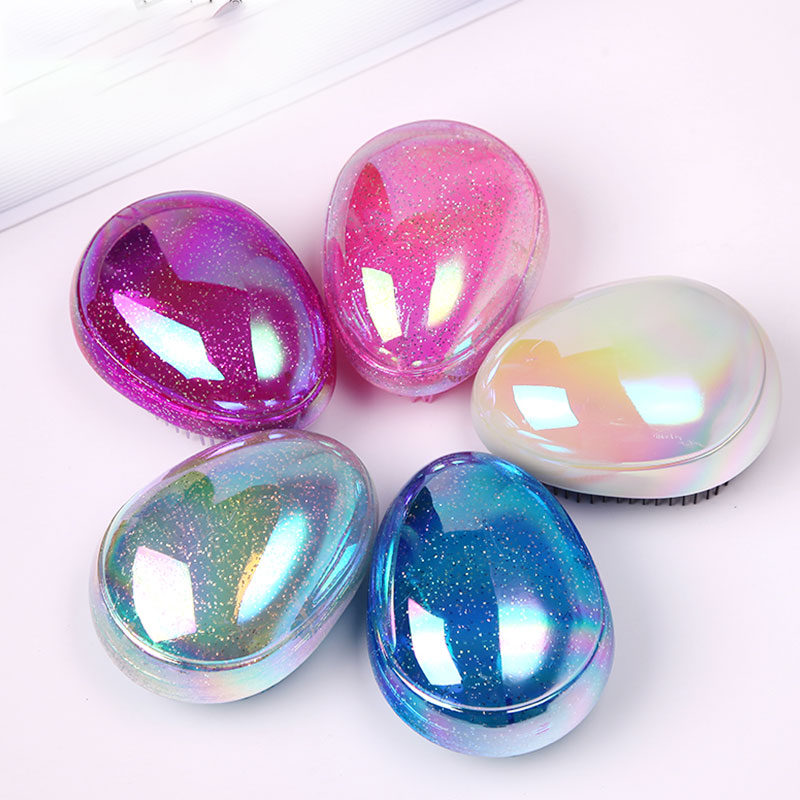 Egg hair combing straight hair comb