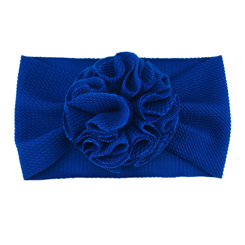 Twill bubble flower headband