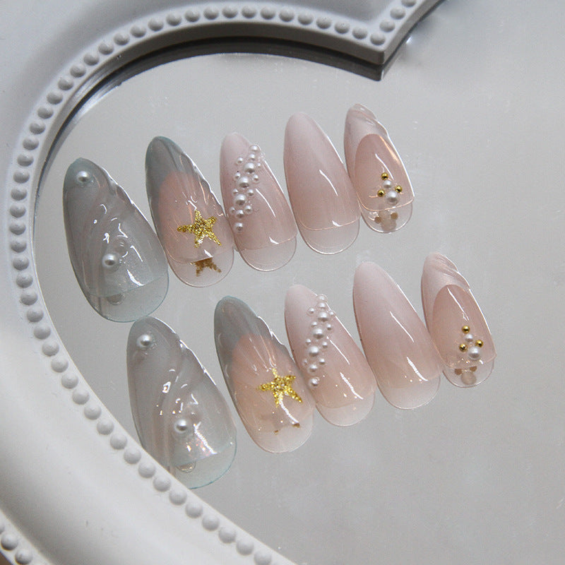 Ocean Nail Patch Shell Wearing Armor Star