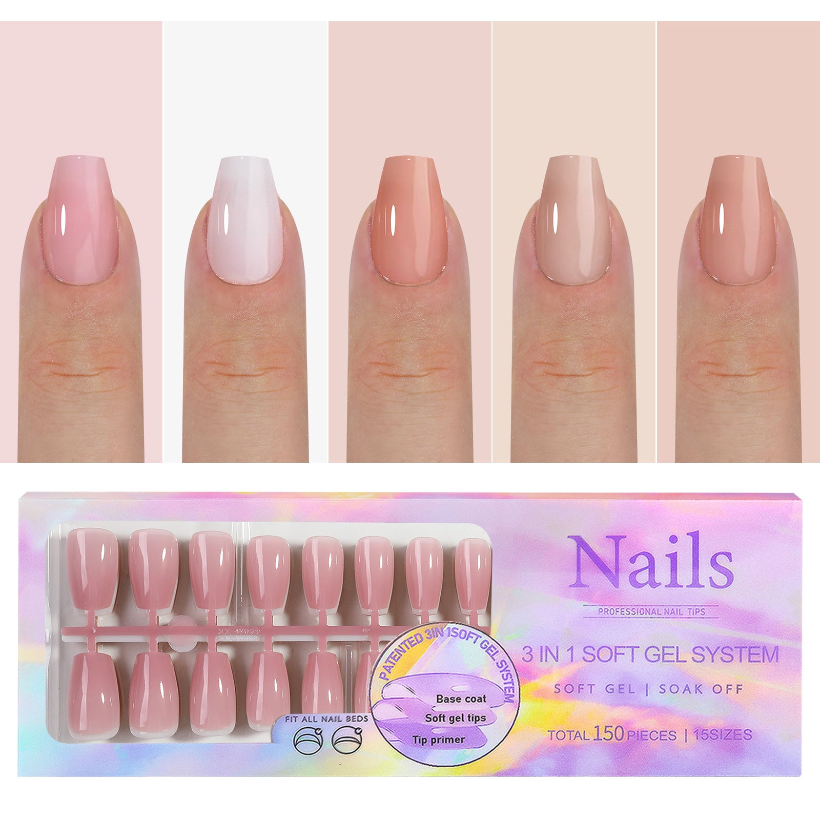 Manicure Wear Nail French Seamless Wear Nail Detachable