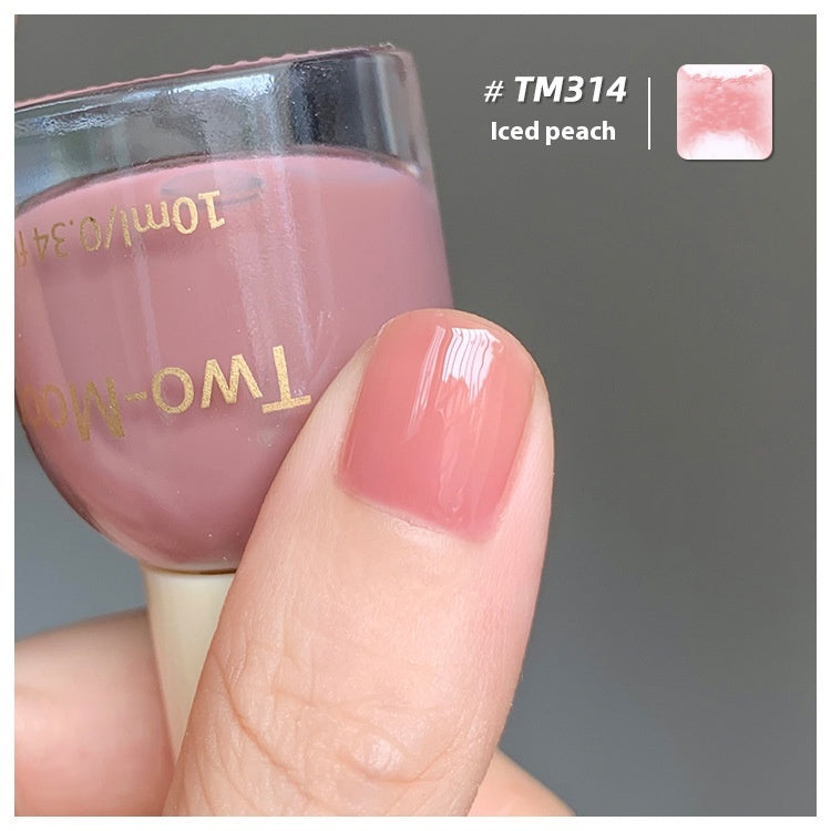 Two-Moons Summer Nail Polish Baking-free Non-tearing Jelly Juicy Grape Amber Strawberry Chopsticks