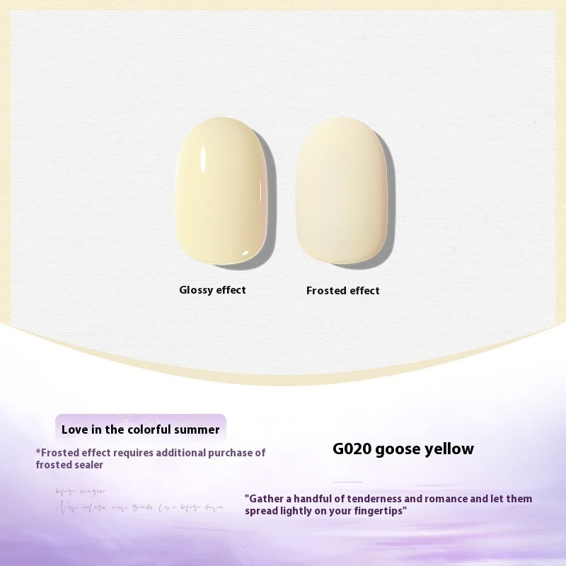 XEIJAYI Polish White Nude Transparent Color Nail Beauty UV
