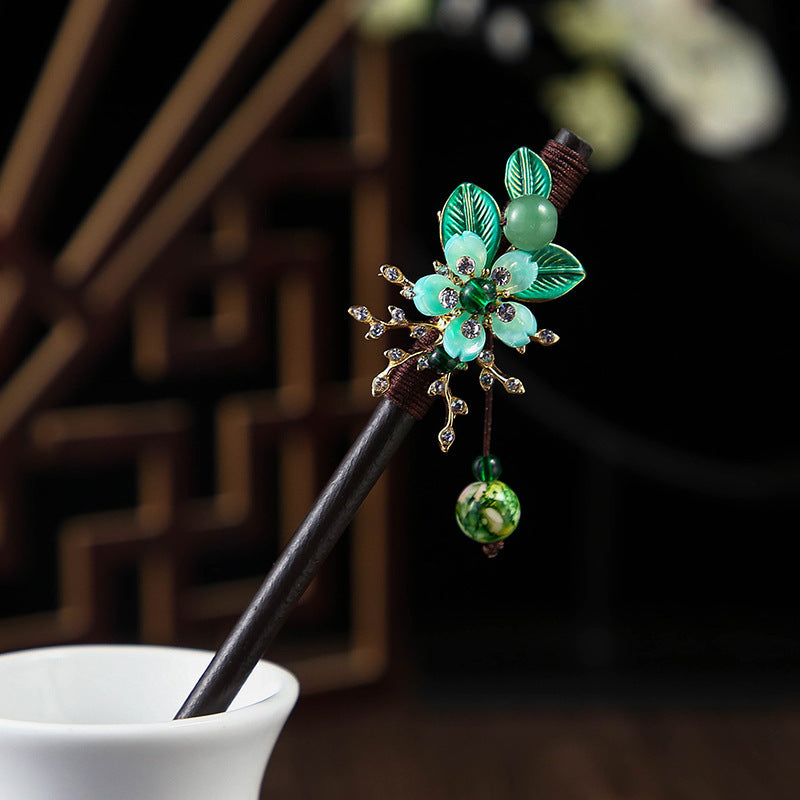 Ebony Hairpin Cheongsam Hanfu Tassel