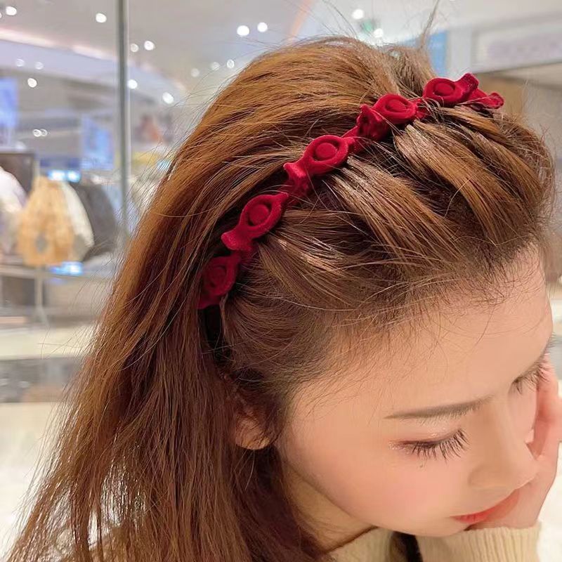 Finishing Hair Clip For Broken Hair Sweet All-matching Simple Non-slip Toothed Headband Hair Accessories