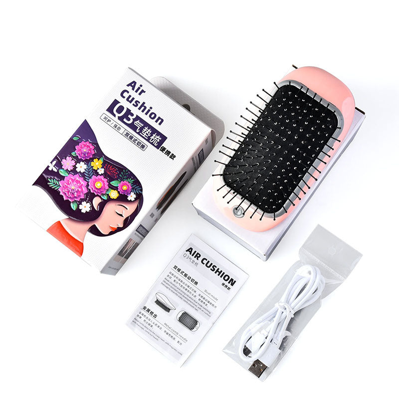 Rechargeable Anti-static Air Cushion Metal Comb