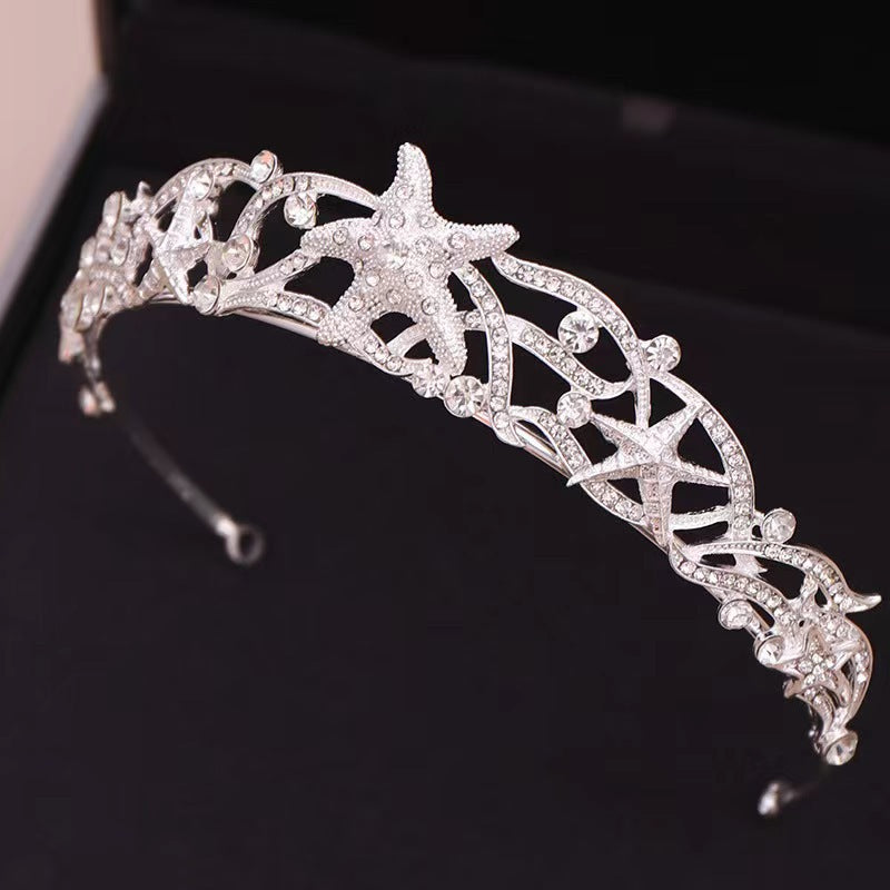 Starfish Alloy Rhinestone Beautiful Headdress