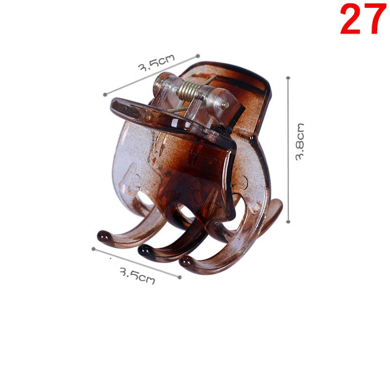 High Ponytail 3 Teeth Claw Clip Fixed Gadget Small Headdress