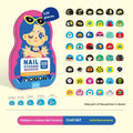 Children's Fashion Nail Stickers Iron Boxed