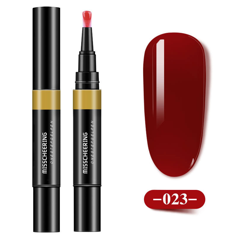 Misscheering One-step Glue Three-in-one Nail Polish Glue Pen Lazy Long-lasting Phototherapy Glue Nail Manicure