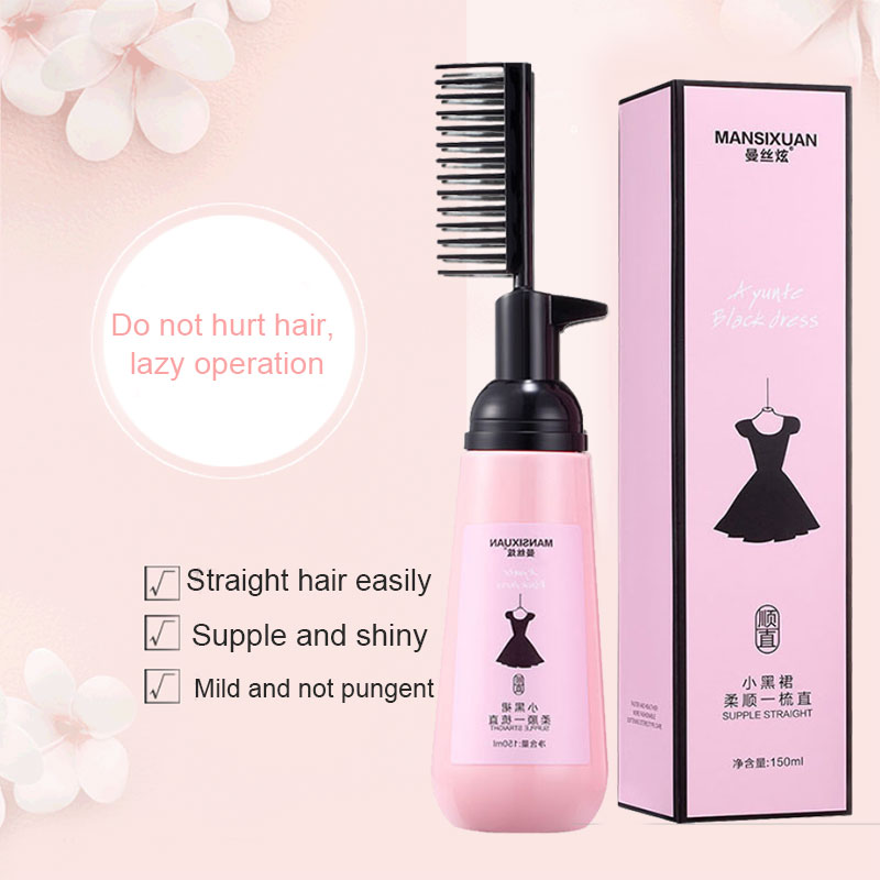 Clip Free Straight Hair Softener Styling Comb