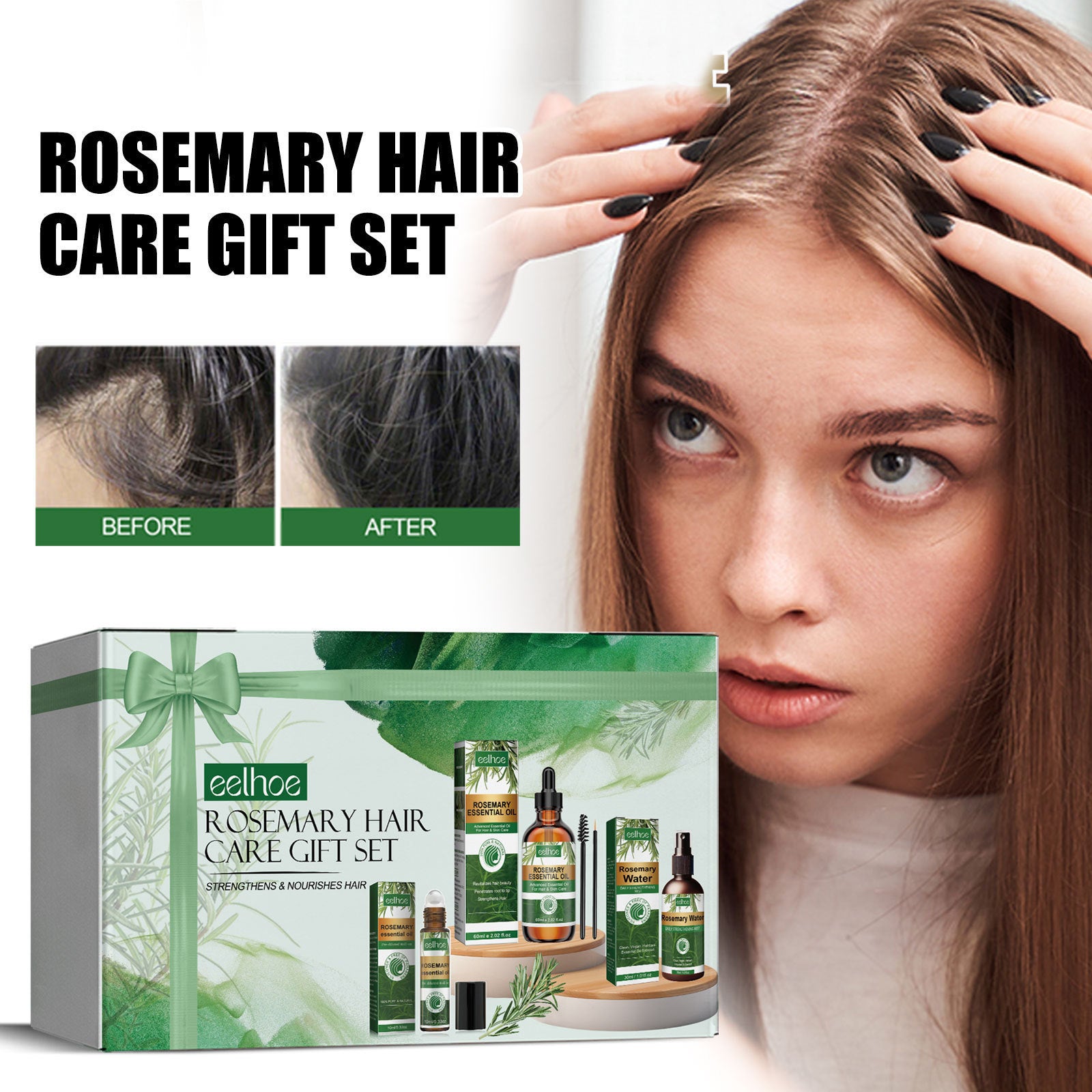 Nourishing Hair Soft Fluffy Strong Moisturizing Hair Root Hair Care Gift Suit