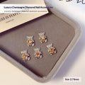 High-end, Luxe Champagne Nail Jewelry
