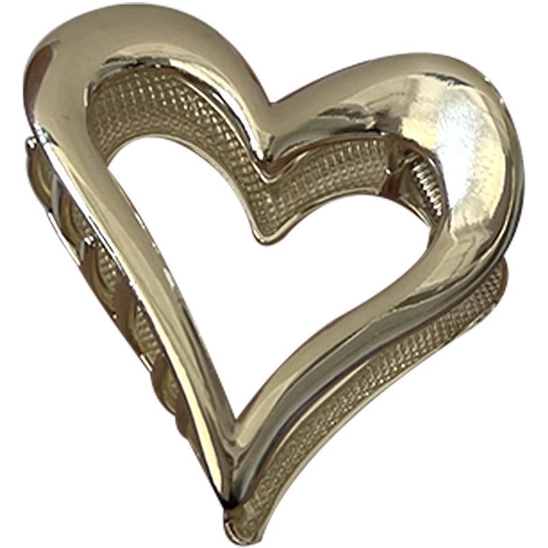 High Sense Metal Heart Grip Simple