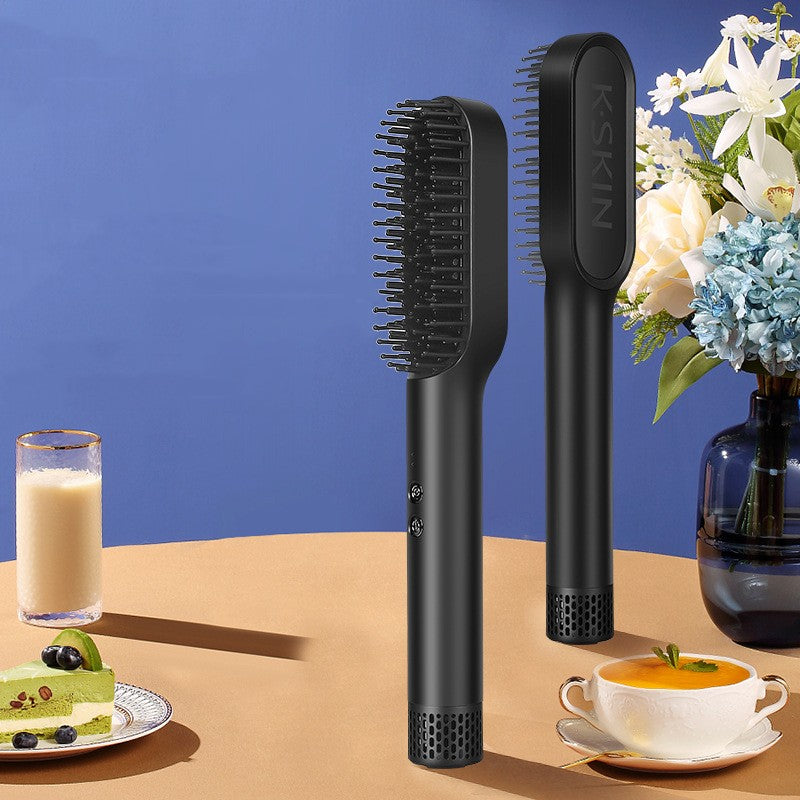 Golden Rice Three-in-one Hot Air Comb Straight Comb Rolls