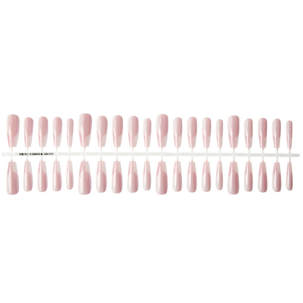 Press On Nails High-grade Long Crystal Plated Frosted Seal Nail Sticker