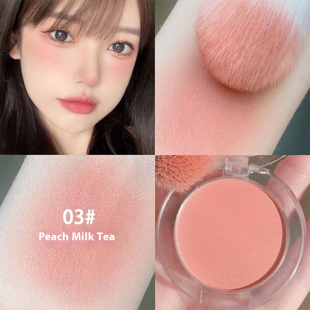 La mei la Monochrome Ice Cube Blush Ins Brightening Color Rendering Long-lasting Natural Delicate