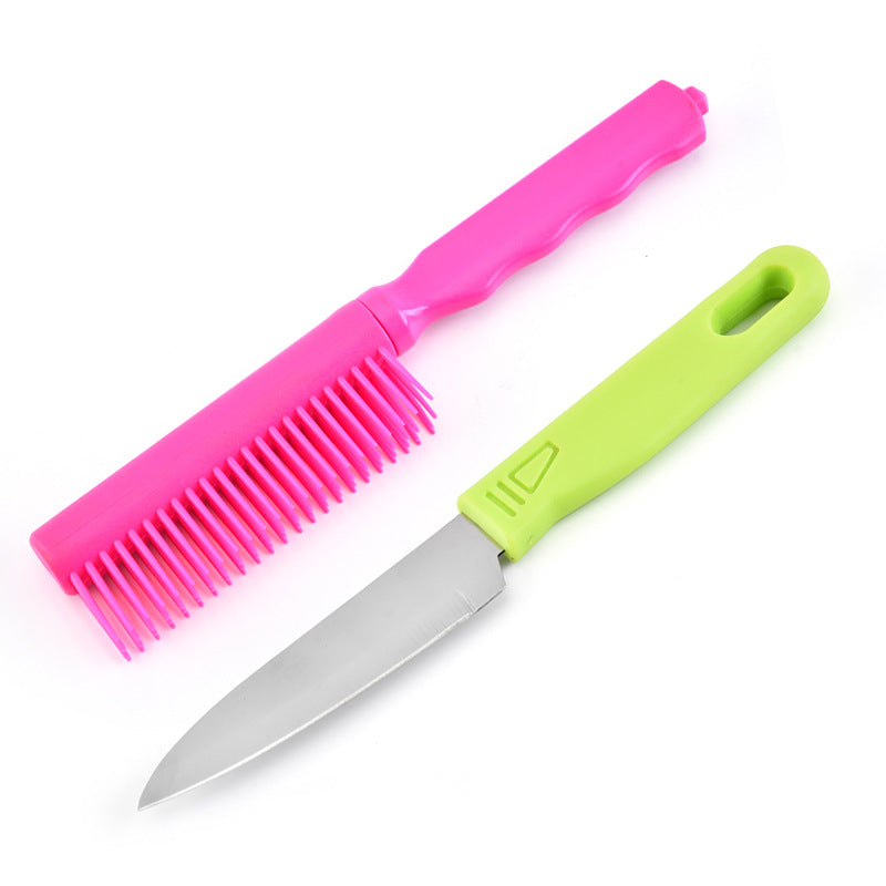 Comb Portable Outdoor Self-defense Protective Gear Fruit Knife