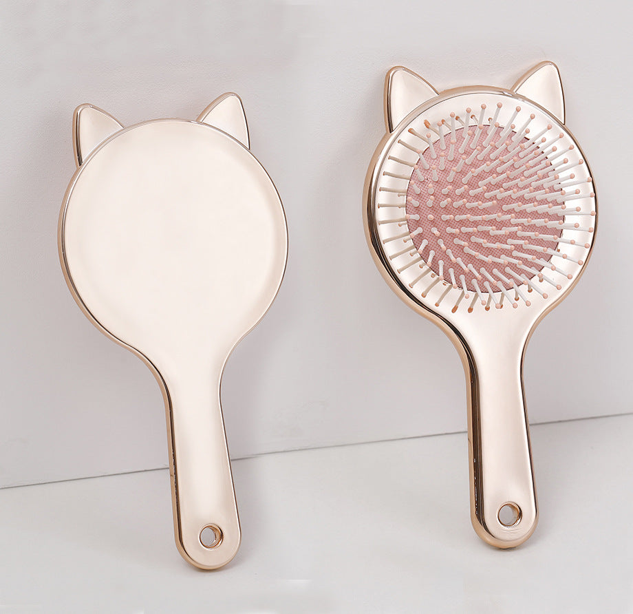 Cat Simple Air Cushion Comb Cute Ears Airbag Candy Color Smooth Hair Plastic Massage Without Knot