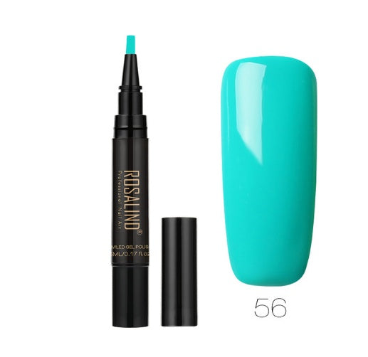 Rosalind 5ml Solid Color Nail Art Pen Nail Glue for Nail Art