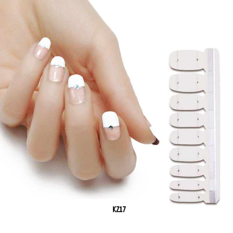 Applique Pearl gloss nail polish film nail sticker