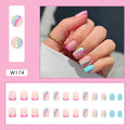 Multicolor Summer Natural Natural Nail Sticker Wear