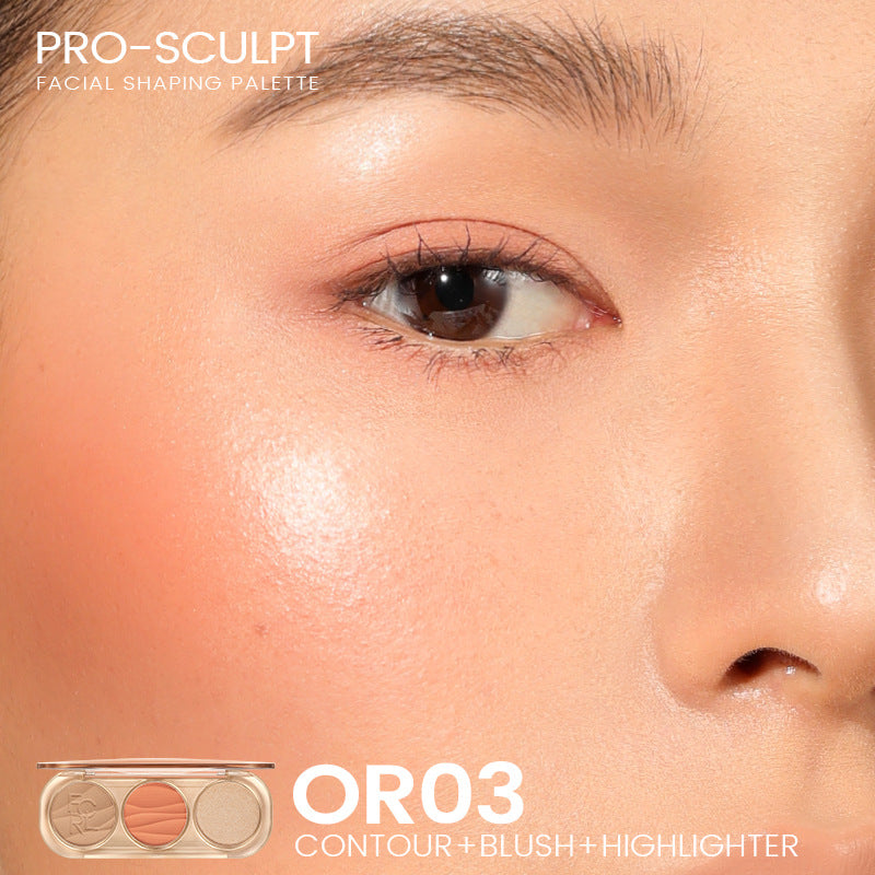 Pro-SCLPT Women's Universal Highlight Repair Blush Trio Blusher