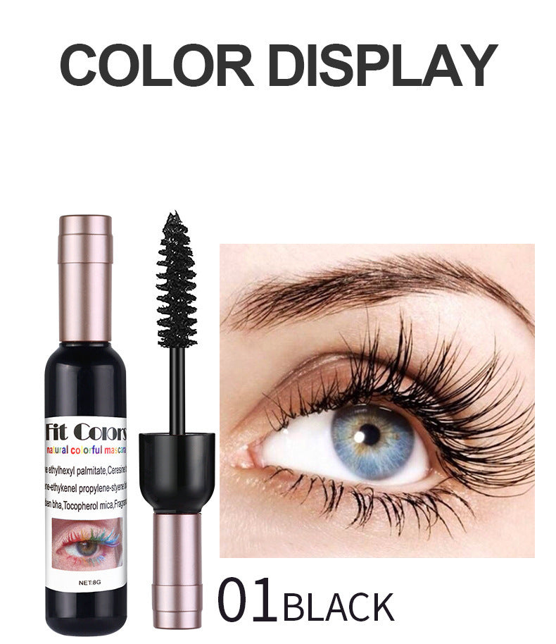 Halloween Stage Long, Thick, Wine-Red, Multi-Colored Mascara