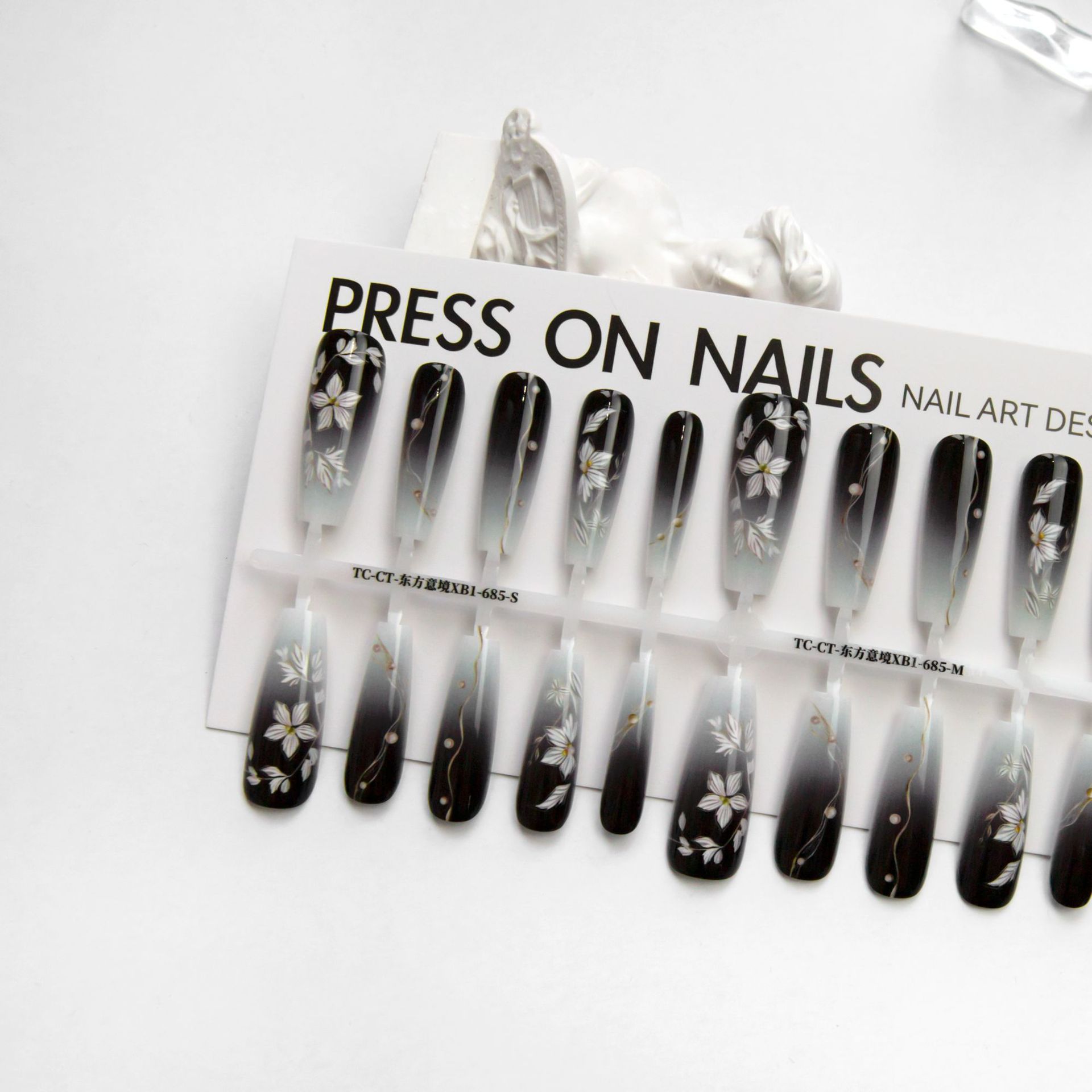 New Chinese Ancient Style Flower New Year Dark Prefabricated Nail Tip Wear Armor