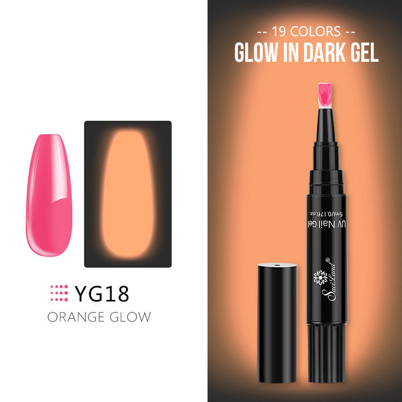 Saviland 5ml pen-type nail art luminous glue