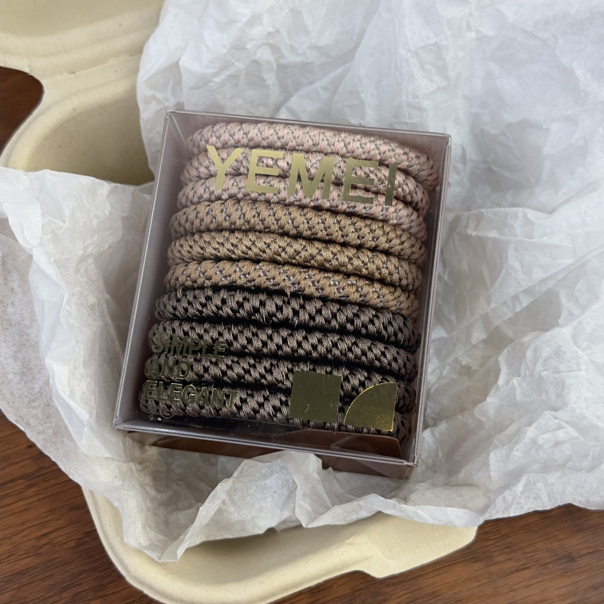 High Elastic Woven Rubber Band For Women Thick And Durable
