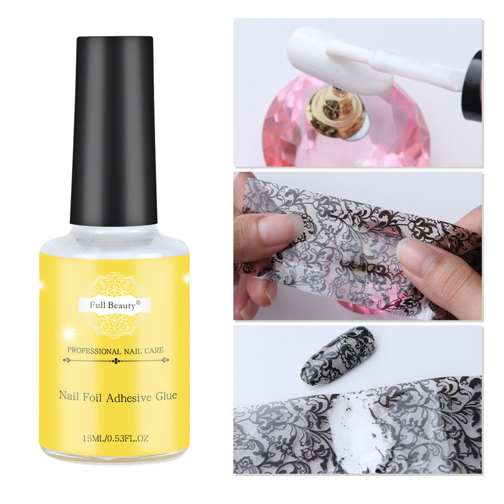 Full Beauty Nail Transfer Glue, Simple And No Need To Light, Starry Sky Sticker Transfer Nail Glue