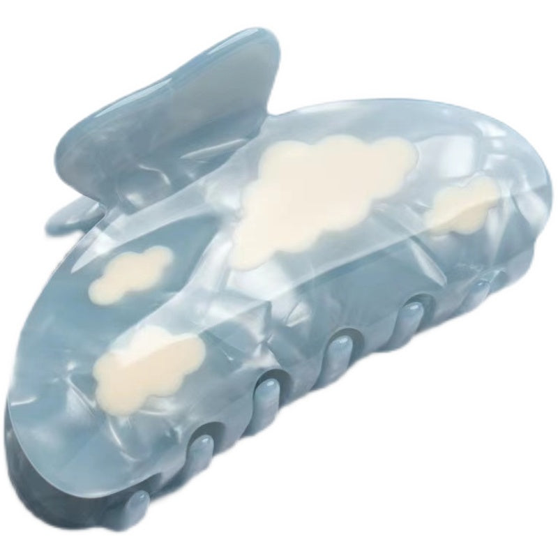 Cute Baby Blue Sky And White Clouds Large Shark Clip