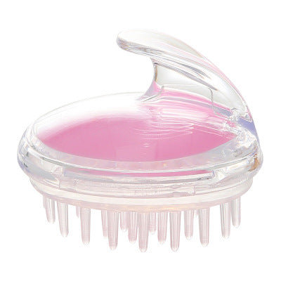 Crystal Transparent Silicone Shampoo Brush