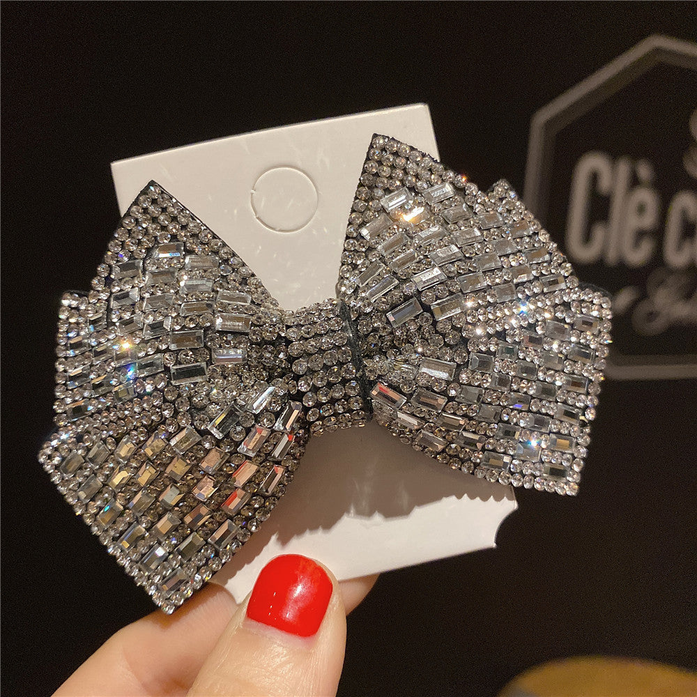 Rhinestone Super Shiny Bow Hairpin
