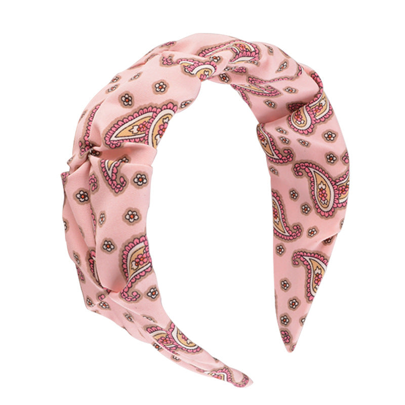 Printed pleated headband