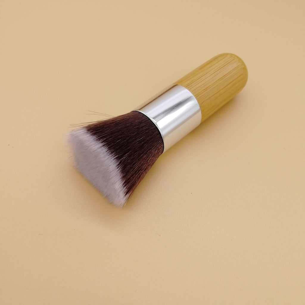 Single Blush Nylon Hair Beauty Tool Bamboo Makeup Brush