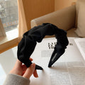 Women's Temperament Pleated Wide Brim Solid Color Headband