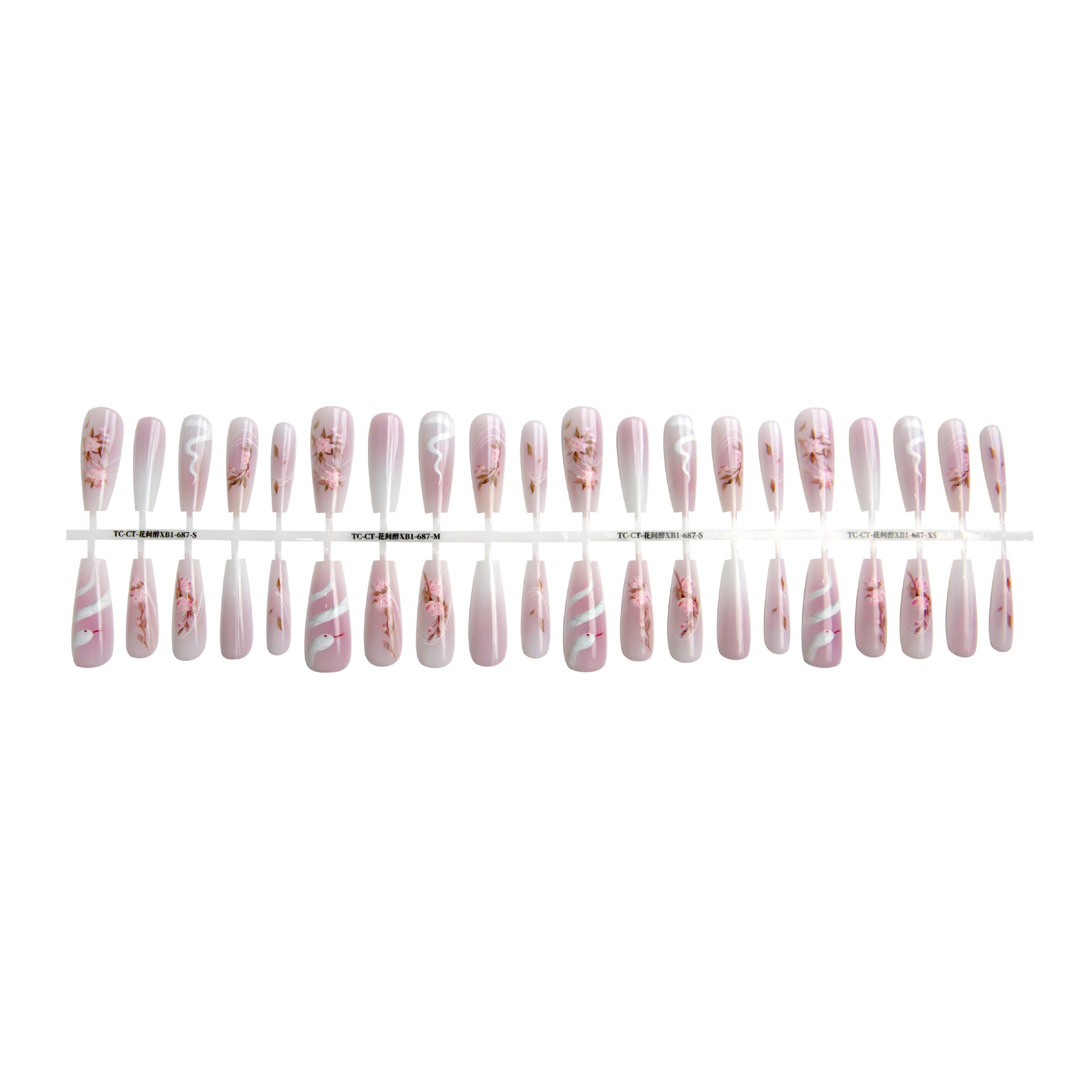 Press On Nails Ancient Chinese Style Snake Year Red Prefabricated Nail Tip Wear Armor