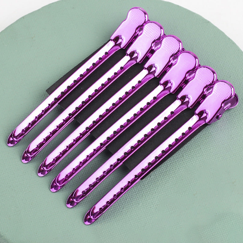 Stainless Steel Hair Styling Hair Root Fluffy Hand Push Corrugated Clip