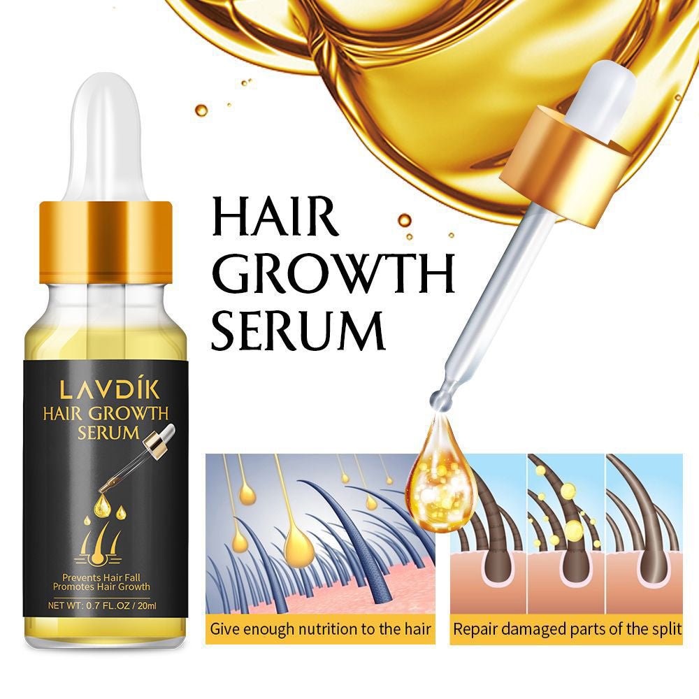 Lavdik Damaged Hair Repair Women Men's Fast Hair Growth Essence Oil Anti-hair Loss Lotion
