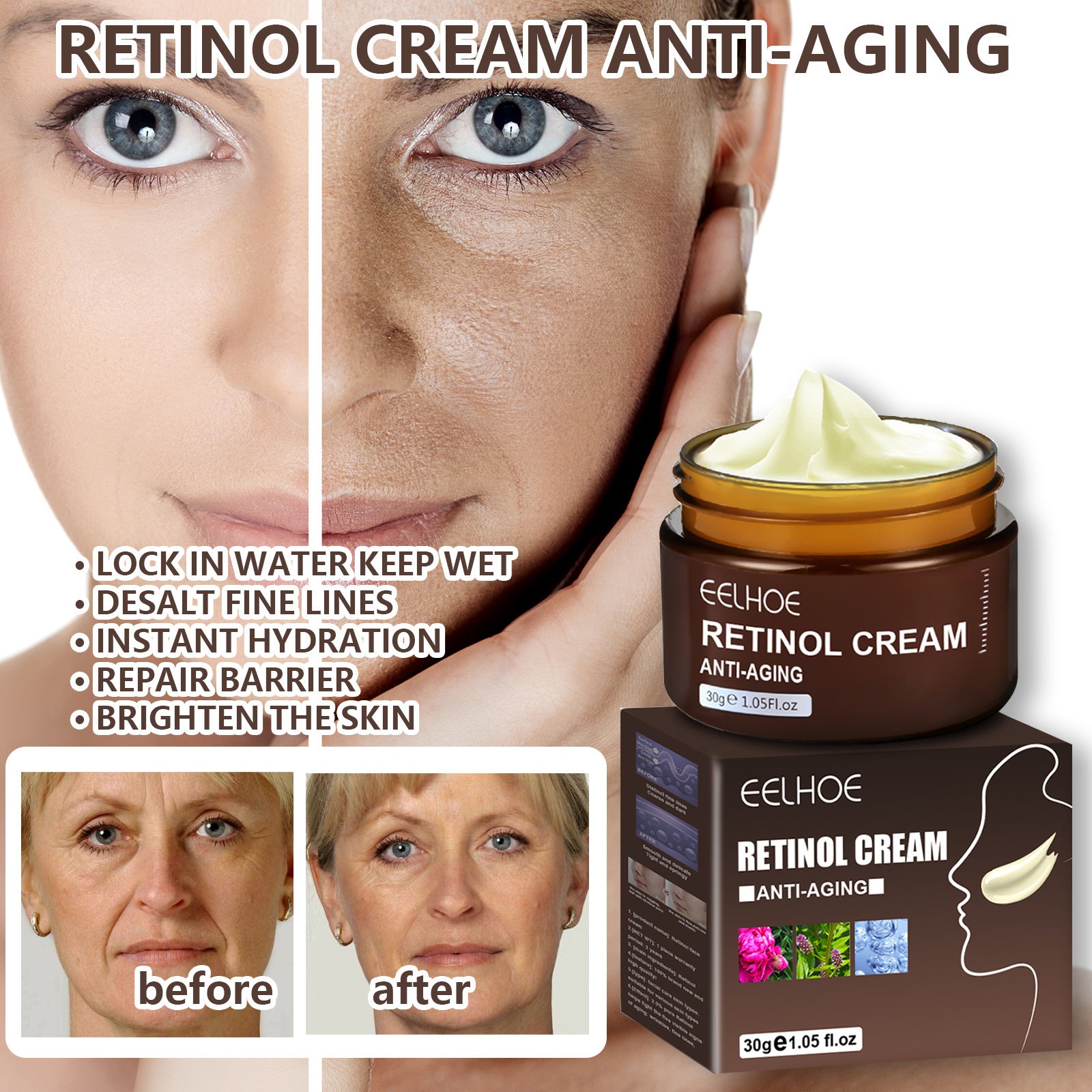Brightening And Moisturizing Facial Lifting Skin Cream